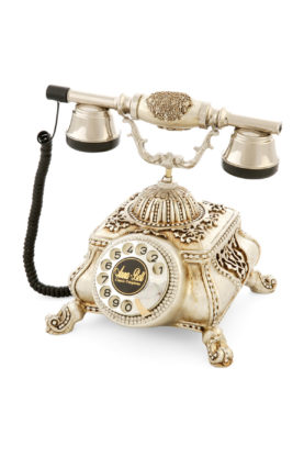 Osmanlı Gümüş Varaklı Swarovski Taşlı Telefon