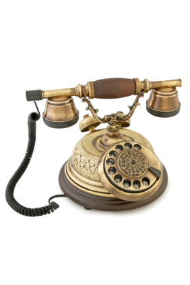 El Dekorlu Kubbeli Telefon