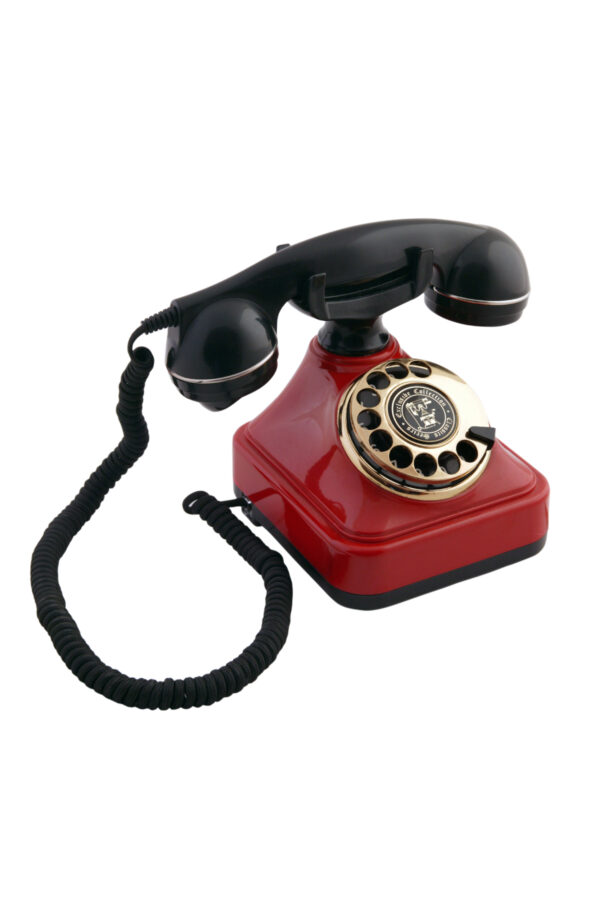 Kırmızı Siyah Klasik Çevirmeli Telefon CTA-05MDR
